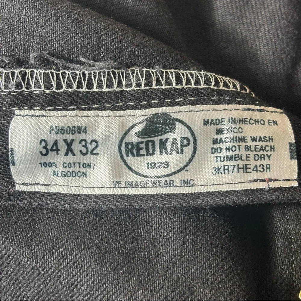 NWT Red Kap Relaxed Fit Mens Black Denim Jeans size 34x32